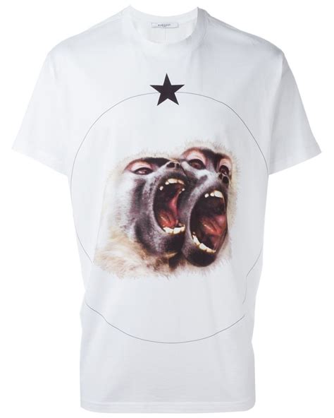 white givenchy monkey t shirt|Givenchy Monkey Brothers T.